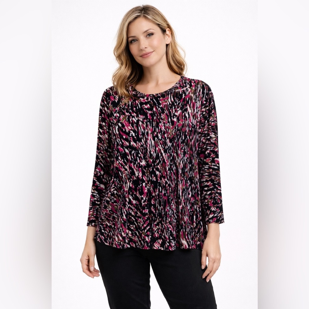 MASAI Women's Multicolor Abstract Print Top NWT